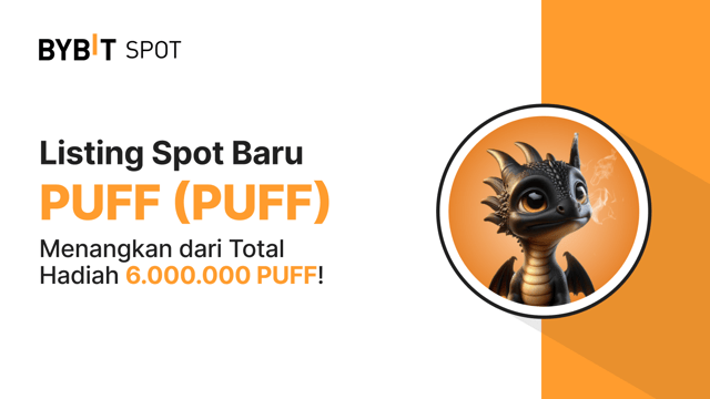 Listing Baru: PUFF/USDT di Spot Perdagangan Bybit — Raih Bagian dari Total Hadiah 6.000.000 PUFF