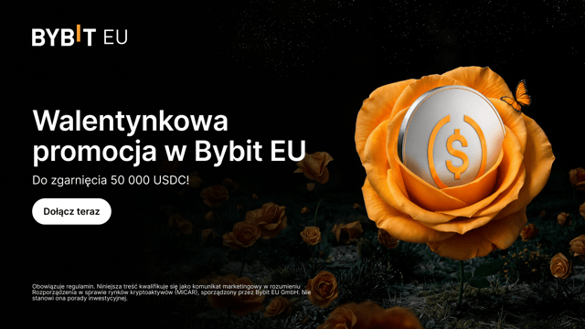 Walentynkowa promocja w Bybit EU Do zgarnięcia 50 000 USDC!