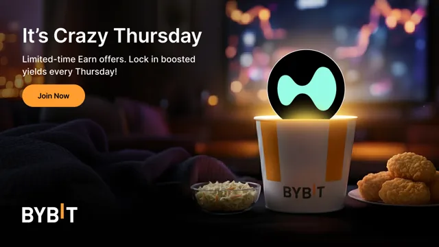 Earn up to 555% APR with Bybit’s Crazy Thursday Earn deals!