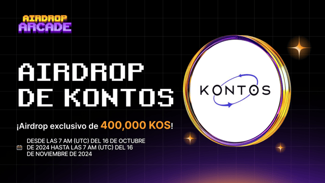 Airdrop de Kontos: ¡Únete a Kontos y gana una parte de los 400,000 KOS!