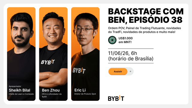 Nos bastidores com Ben, Ep. 37: Lançamento do Bybit Pay na UE, Bybit AI Hub, TradFi Combo Bot e mais novidades sobre produtos!