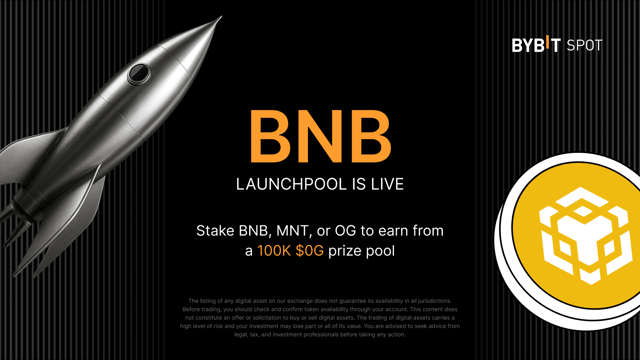 Bybit Launchpool: Stake BNB, 0G or MNT to Earn a Share of 100,000 0G!