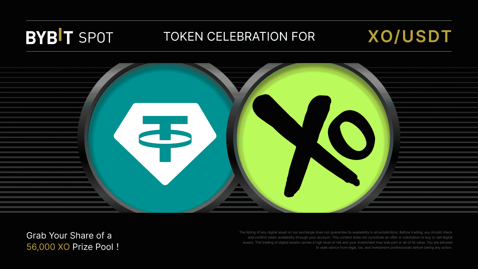 Bybit Announcement | XO Token Splash: Grab a share of the 56,000 USDT prize  pool