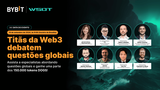 WSOT 2024: Titãs da Web3 debatem questões globais + 150.000 tokens DOGS te esperando!