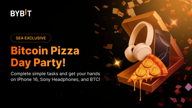 [SEA Exclusive] Get BTC, Nintendo Switch, IPhone 16 and Many More on Bitcoin Pizza Day Party 2025!!!