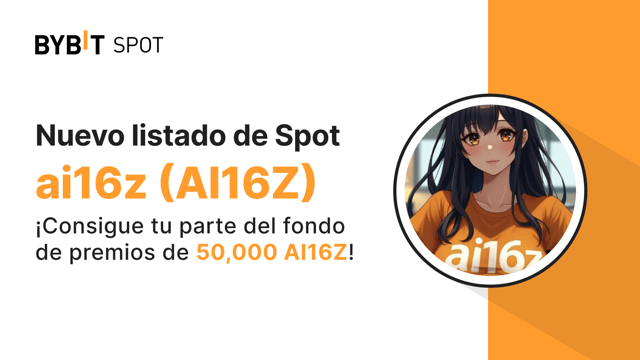 Nuevo listado: AI16Z/USDT — Obtén tu parte del fondo de premios de 50,000 AI16Z
