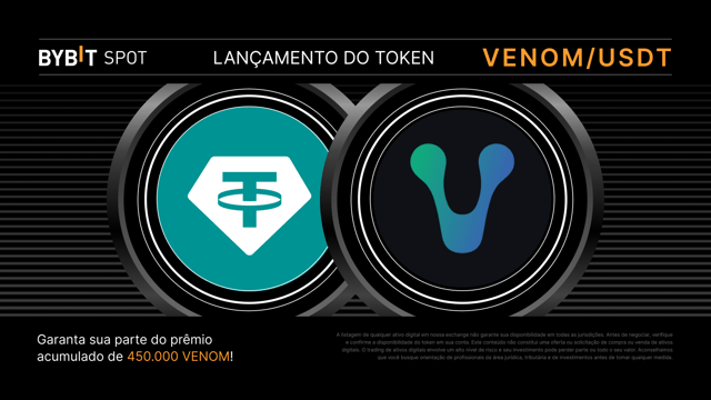 Token Splash de VENOM: negocie e garanta a sua parte do prêmio de 450.000 VENOM!