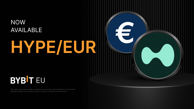 New Pair Now Available: HYPE/EUR