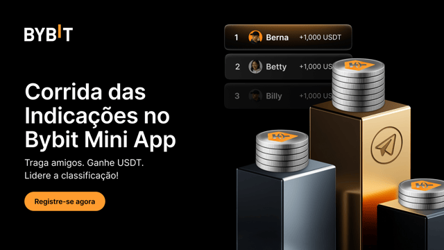 Corrida das Indicações do Mini App Bybit: indique e ganhe até 1.000 USDT em recompensas!