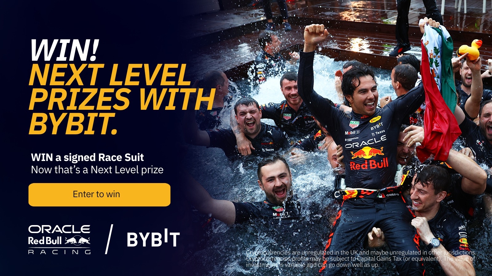 krænkelse Inspektør Karriere Bybit Announcement | Next-Level Giveaway: Win a 2022 Oracle Red Bull Racing  Signed Race Suit!