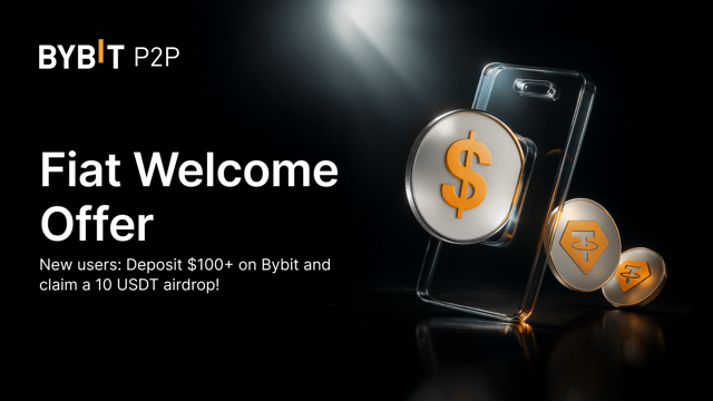 Fiat Welcome Offer: Buy crypto on Bybit and earn 10 USDT effortlessly!