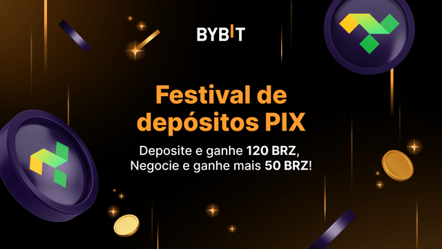Festival de depósitos PIX: Ganhe 170 BRZ com seu primeiro depósito e primeiro trade, além de cupons e descontos!