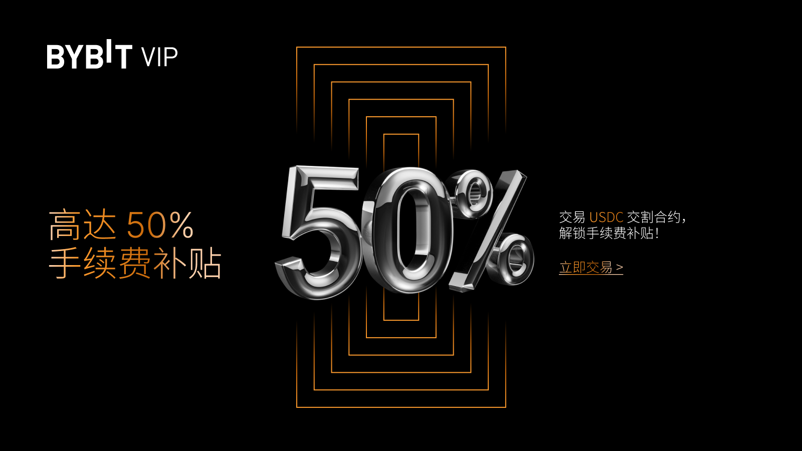Bybit Announcement | 交易USDC 交割合约，最高享50% 手续费补贴！