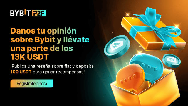 Apoya a Bybit Fiat ¡Comparte tu opinión y gana una parte del fondo de premios de 13,000 USDT!