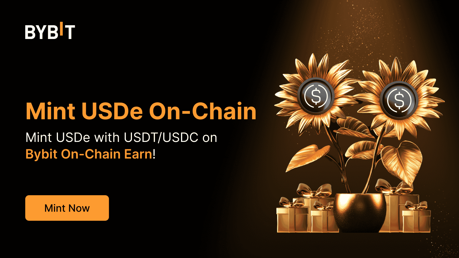 Bybit Announcement | Bybit On-Chain Earn: USDe Mint/Redemption Now  Supported !