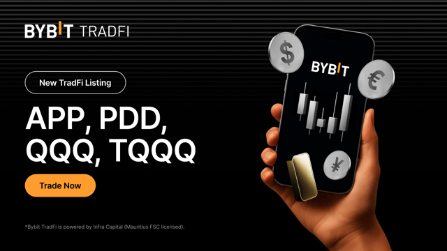 New listing: APP,PDD,QQQ,TQQQ are now live on Bybit TradFi!