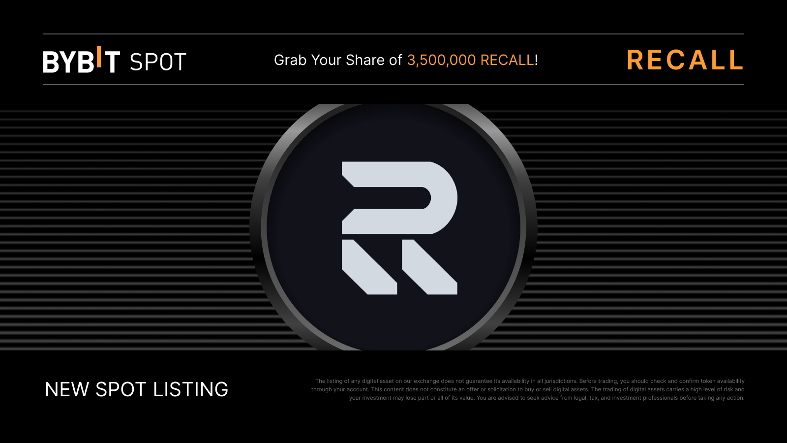 Bybit Announcement | Recall Token Splash: Grab a share of the 3,500,000  RECALL prize pool!