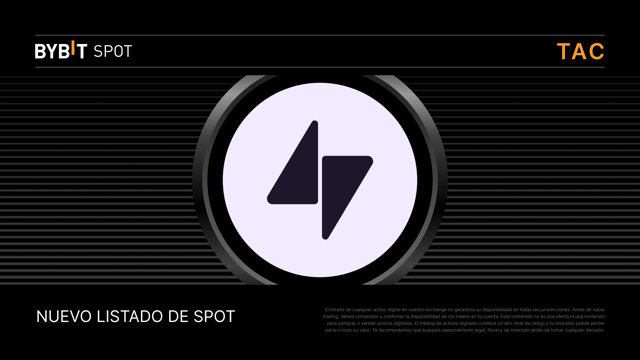 Nuevo listado: TAC/USDT — Obtén tu parte del fondo de premios de 60,000,000 TAC