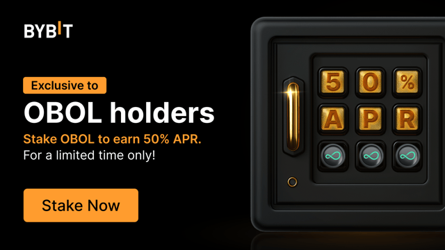 Join the OBOL party: Stake OBOL to enjoy up to 200% APR and share a 200,000 OBOL prize pool