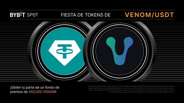 Token Splash de VENOM: haz trading y gana tu parte del fondo de premios de 450,000 VENOM