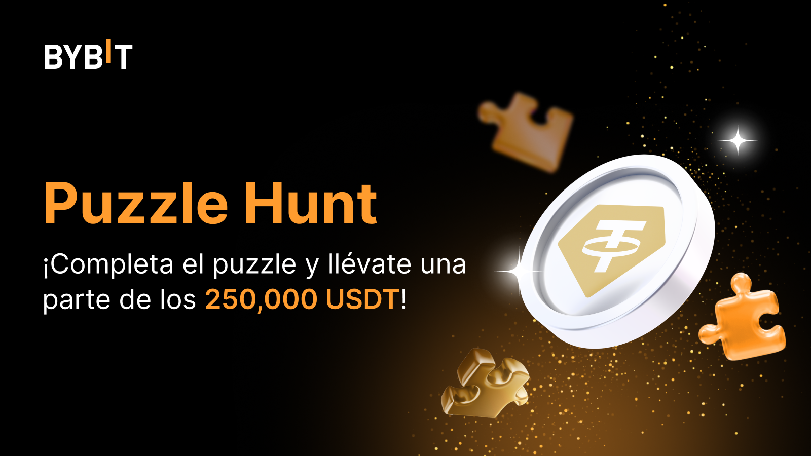 Bybit Announcement | Únete a Tether Gold (XAUT) Puzzle Hunt: gana parte de  los 250,000 USDT disponibles