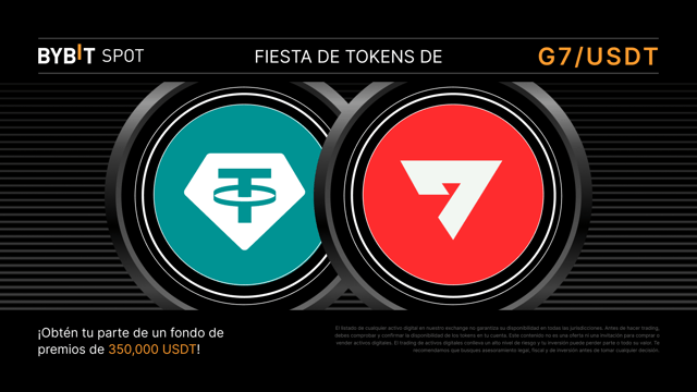 Token Splash de G7: haz trading y gana tu parte del fondo de premios  de 350,000 USDT