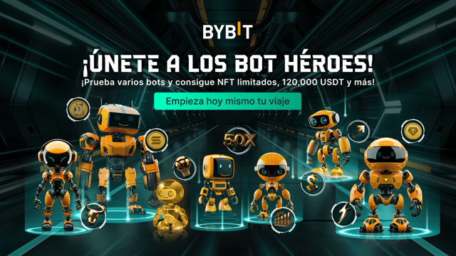 Grid bots de Bybit: ¡Únete para conseguir NFT y 120,000 USDT!