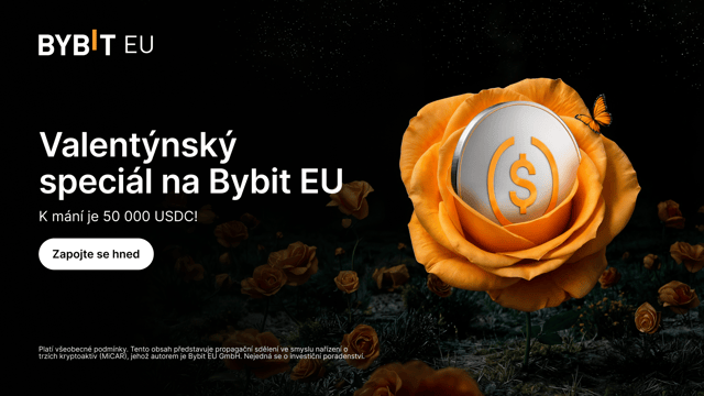 Valentýnský speciál na Bybit EU: K mání je 50 000 USDC!