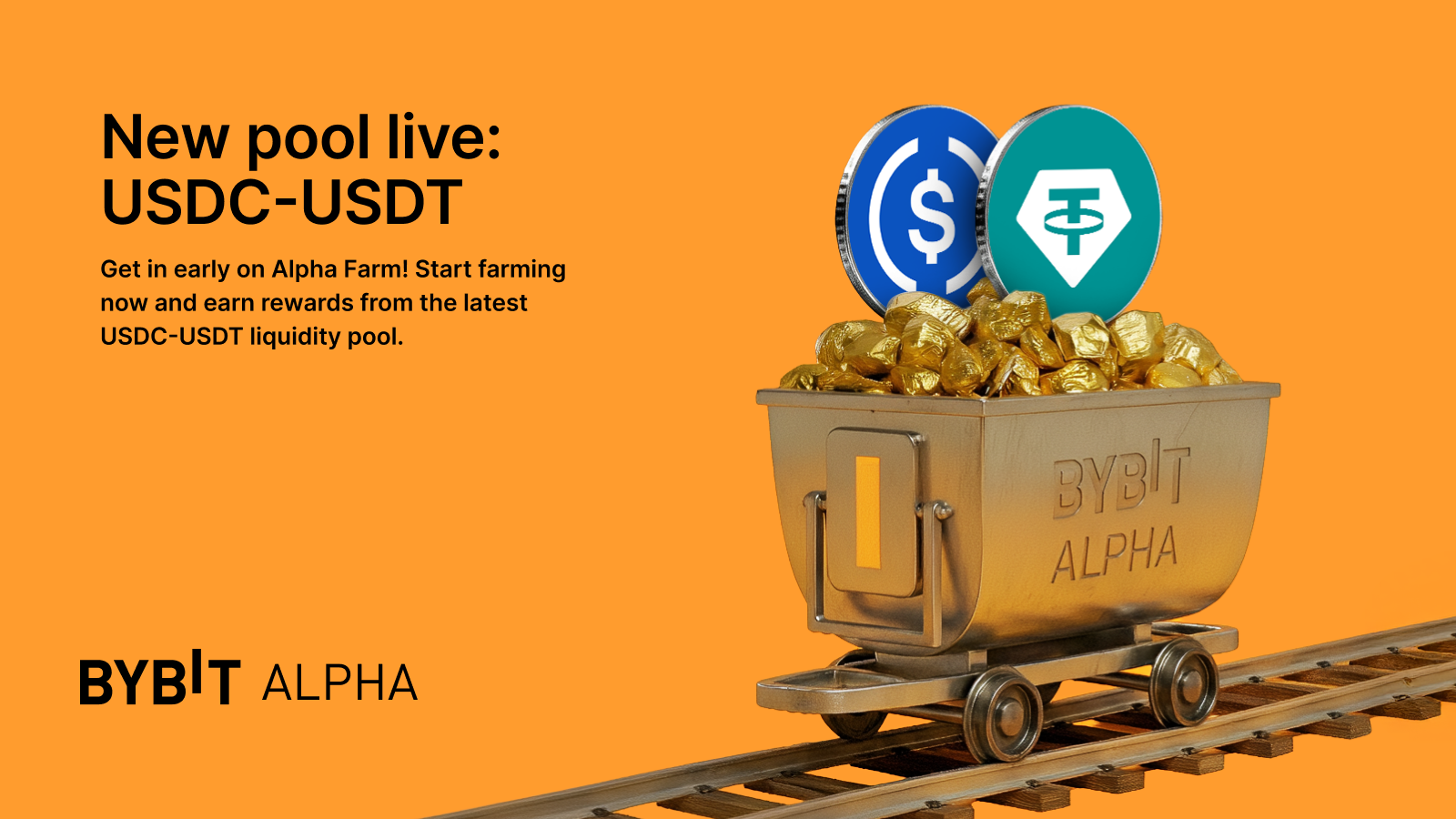 Bybit Announcement | USDC-USDT : new liquidity pool added to Alpha Farm