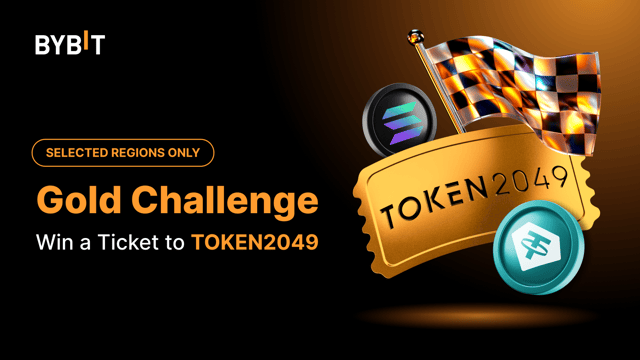 [Selected Regions Only] Gold Challenge: Win a Ticket to TOKEN2049!