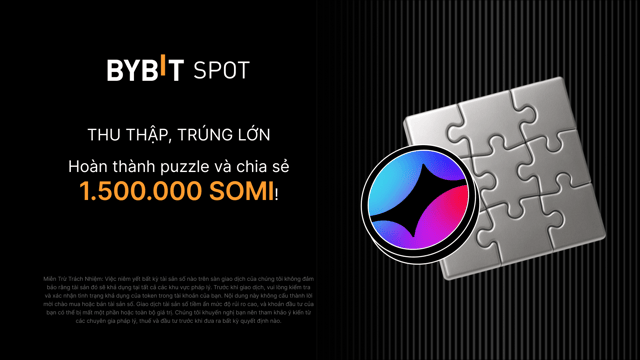 Hoàn thành puzzle và kiếm thưởng khủng: 1.500.000 SOMI đang chờ bạn!