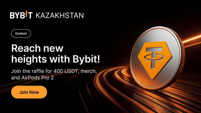 🚀 7,500 in 14 days! Join the raffle — unlock a pool of 400 USDT and AirPods Pro 2 from Bybit Kazakhstan!