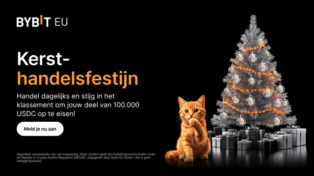 Kerst-handelsfestijn: Stijg in het klassement en claim dagelijks prijzengeld uit de pot van 100.000 USDC!