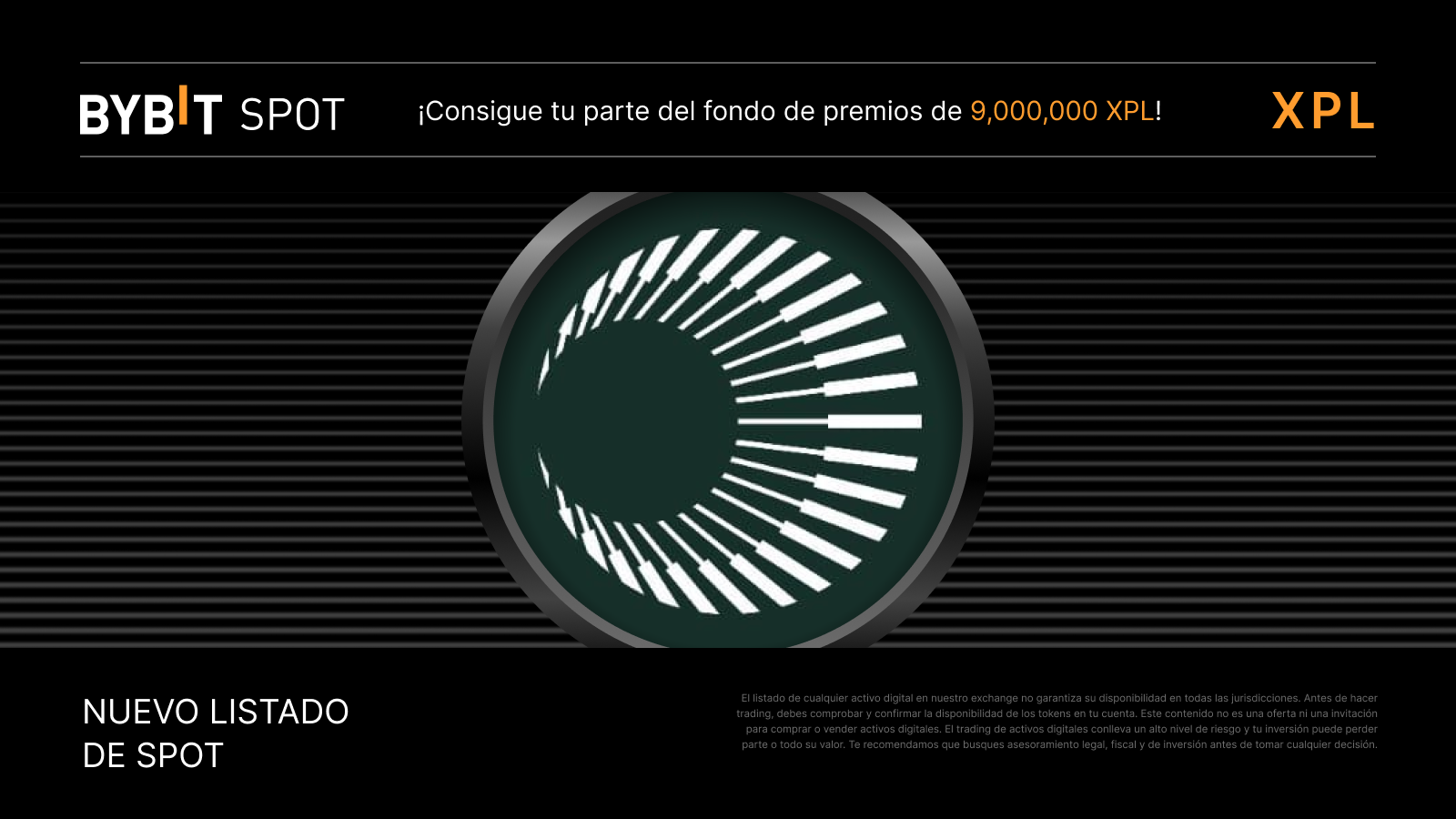 Bybit Announcement | XPL Token Splash: Llévate tu parte del fondo de  premios de 9,000,000 XPL