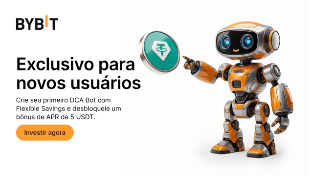 [Exclusivo para novos usuários] Crie seu primeiro bot de DCA com Investimento Flexível e ganhe um cupom impulsionador de APR de 5 USDT!