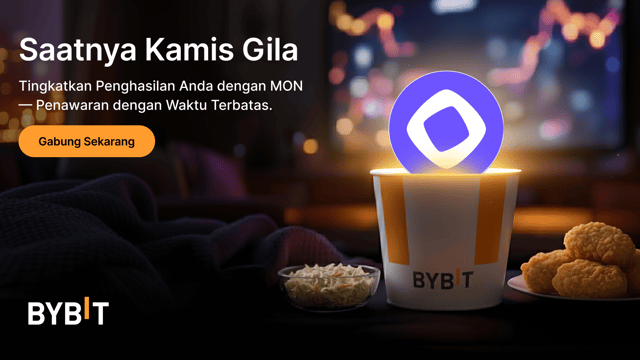 Dapatkan APR hingga 555% dengan MON - penawaran Earn Kamis Gila Bybit!
