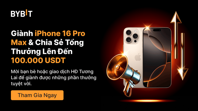 Vòng Quay May Mắn: Giành iPhone 16 Pro Max Và Chia Sẻ Lên Tới 100.000 USDT