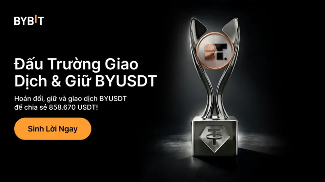 BYUSDT cho tất cả mọi người: Nhận tới 10% bonus APR hàng năm ngoài Lãi Suất Linh Hoạt USDT khi giao dịch.