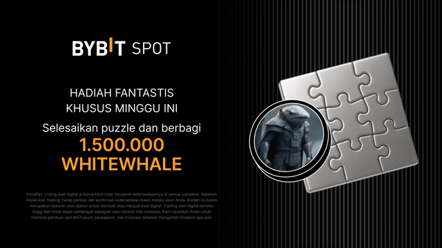 Gabung ke Perburuan Puzzle The White Whale (WHITEWHALE) dan menangkan bagian dari 1.500.000 WHITEWHALE