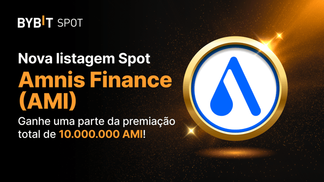 Nova Listagem: AMI/USDT — Garanta parte do prêmio total de 10.000.000 AMI!