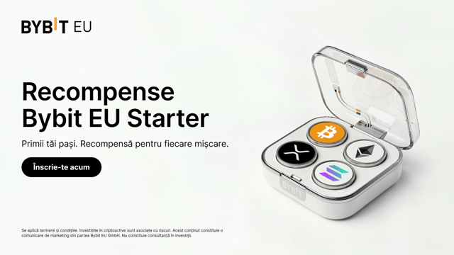 Recompense Bybit EU Starter: Primii tăi pași. Recompensează fiecare mișcare.
