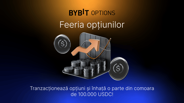 Feeria opțiunilor: tranzacționează opțiuni și împarte 100.000 USDC