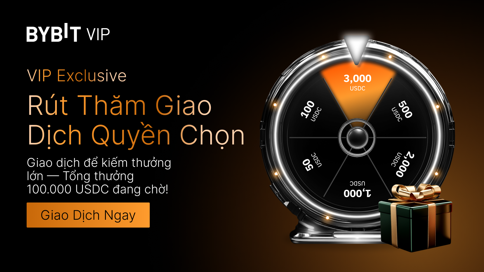 Bybit Announcement | [Chỉ VIP] Rút Thăm Giao Dịch Quyền Chọn
