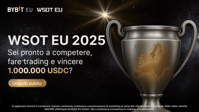 Le iscrizioni alla WSOT EU 2025 sono ora aperte, con un montepremi di 1.000.000 di USDC in palio!