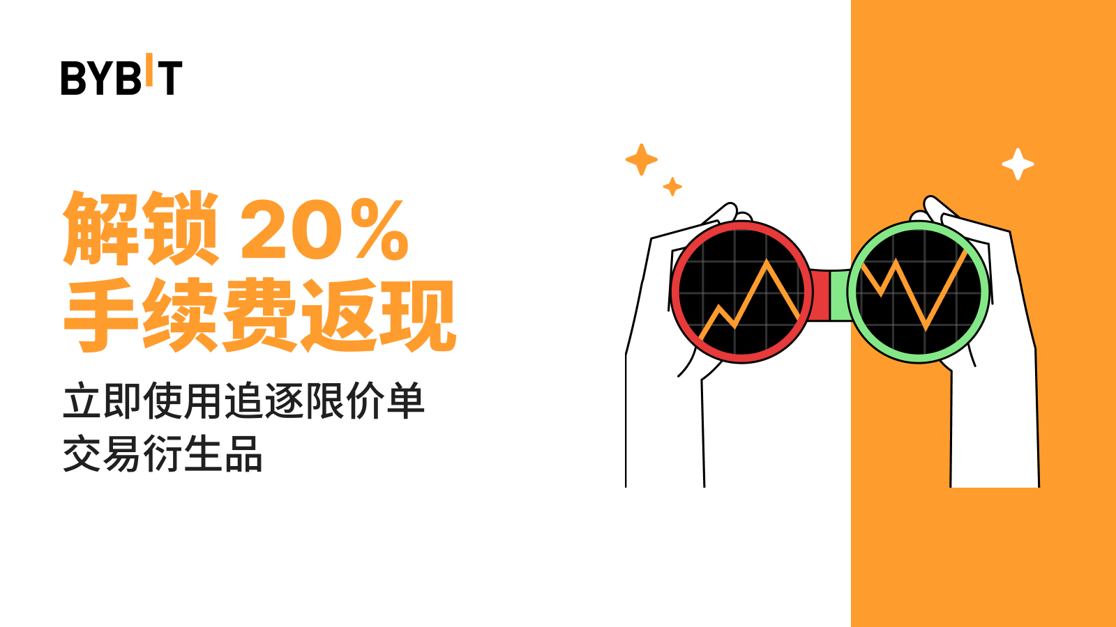 Bybit Announcement | 使用追逐限价单，赚取20% 手续费返还！