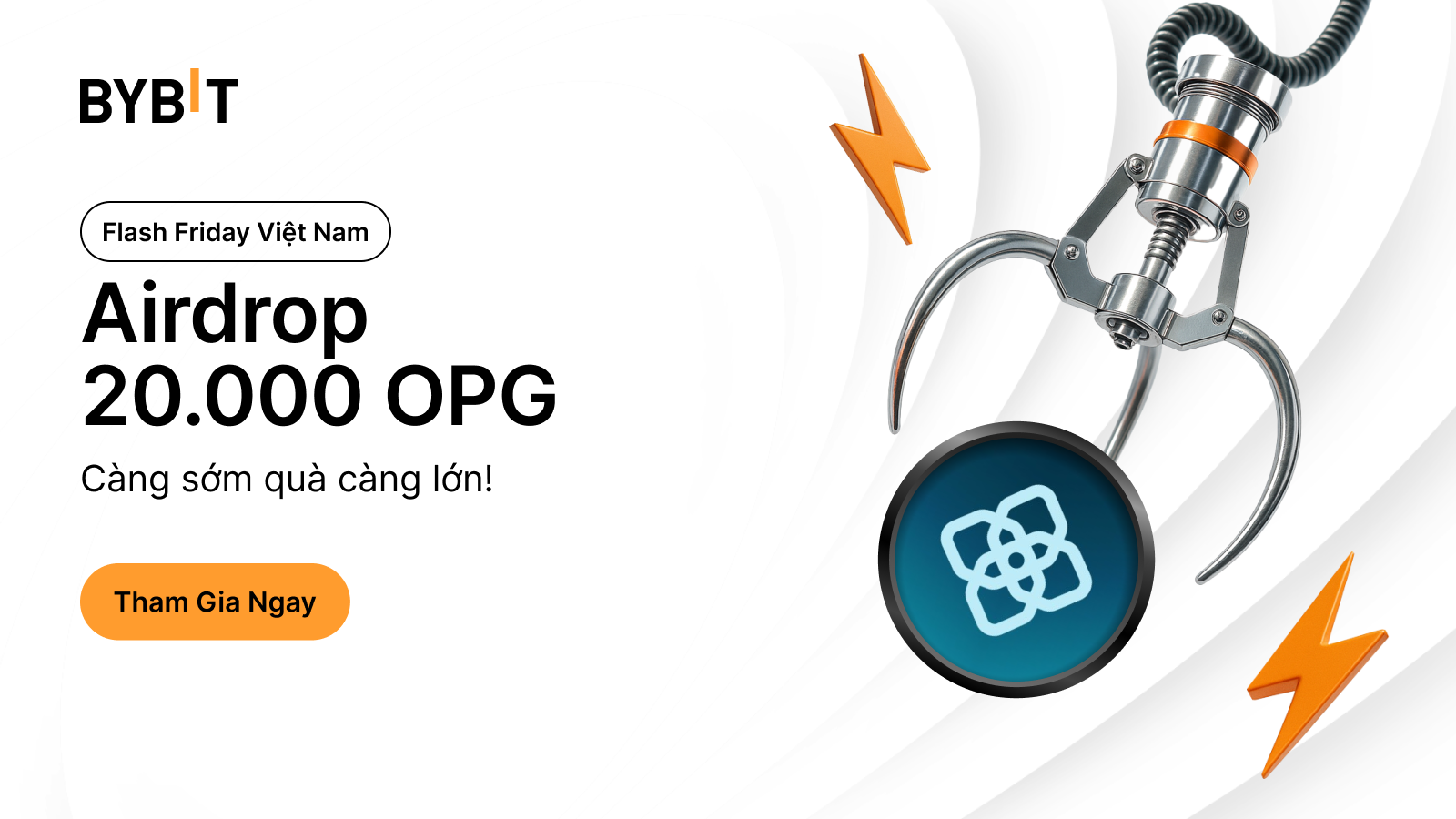 Bybit Announcement | 🇻🇳 Flash Friday: 20,000 OPG Airdrop — Đến sớm ...