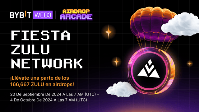 Fiesta Zulu Network: ¡Consigue una parte de los 166,667 ZULU en airdrops!
