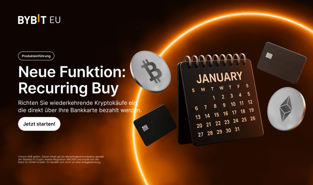 Vorstellung von Recurring Buy: Automatisieren Sie Krypto-Käufe direkt über Ihre Bankkarte
