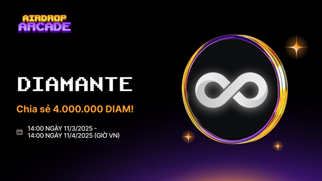 Airdrop Diamante: 4.000.000 DIAM!