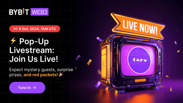 [CARV] Bybit Pop-Up Livestream: Get Ready for Surprises and Exciting New Listings! 🎉
